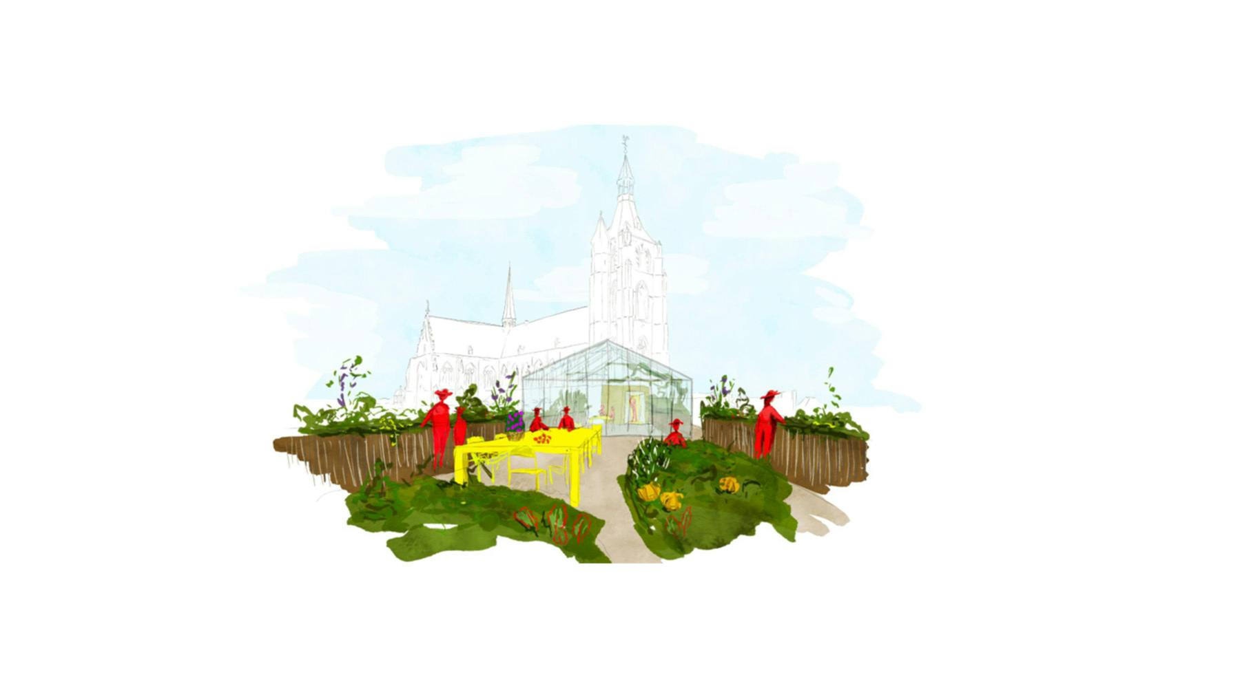 Daktuin tekening